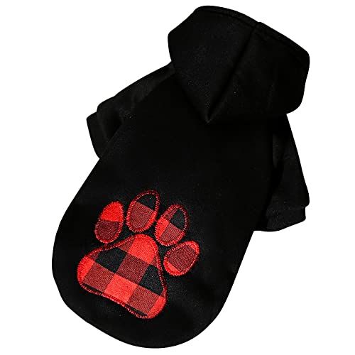 Aaoehiewp Chihuahua Strickpullover Fleece Sweatshirt Haustier Katzen Hunde niedliche warme Haustierkleidung Hundepullover (Black, L2) von Aaoehiewp