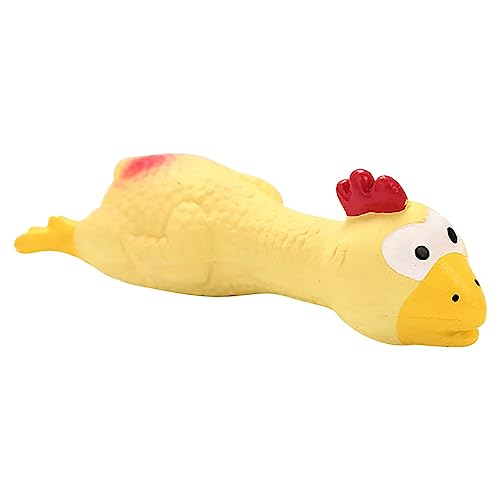 Aaoehiewp Das Ist Feine Plüschkatze kleines großes Haustier-Stimmspielzeug, elendes Huhn, Spoof-, Haustier-Stimmkauspielzeug Hundespielzeug Zu Weihnachten Günstig (Yellow, One Size) von Aaoehiewp