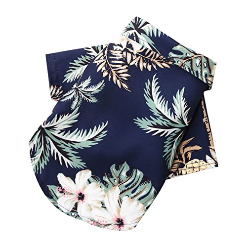 Aaoehiewp Haustier Sommer T-Shirts Hawaii Stil Floral Hund Shirt Gedruckt Haustier T-Shirts Atmungsaktive kühle Kleidung Strand Seaside Welpen Shirt Sweatshirt für kleinen Welpen von Aaoehiewp