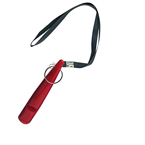 Aaoehiewp Schall Bellen um das Bellen von Nachbarn zu stoppen, einstellbare, leise Hundepfeife, Rückruf, Hundetrainingspfeife mit Lanyard Haustier-Knöpfe (Red, 10x10x1.5cm) von Aaoehiewp