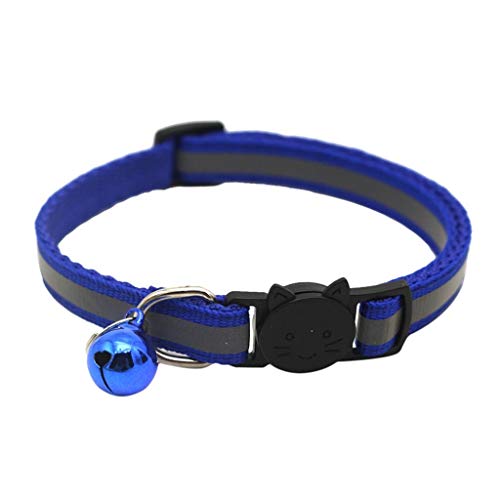 Hepply 6-Pack Katzenhalsbänder Quick Release Reflective Kitten Halsband mit Glocke (6 Mehrfarbig) von Aaoehiewp