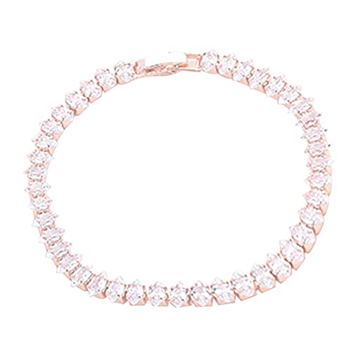 Hunde Halsband mit Goldkette, Metall, kubanisches Glied, für mittelgroße große Hunde, strapazierfähig, kaufest, Verschiedene Längenoptionen Halsband Hund Breit (Rose Gold, L) von Aaoehiewp