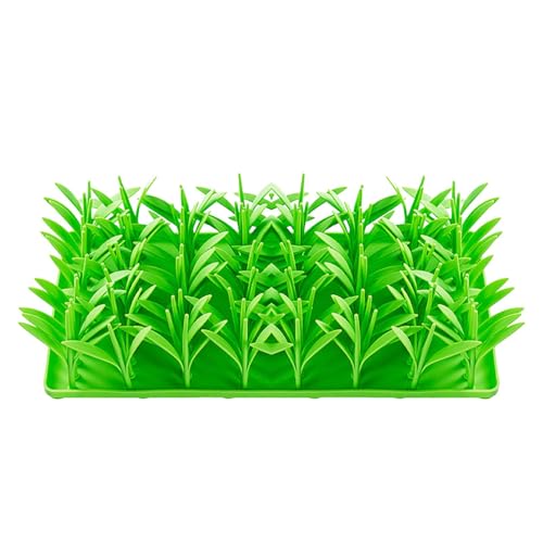 Neue Silikon GreenGrass Design Matte Für Hundekatzen Grün GreenGrass Design Silikon Slow Food Matte Hund Katze GreenGrass Design Matte Futter Spielzeug Hund Katze Katze Matte Für Indoor Hundekatzen von Aaoehiewp