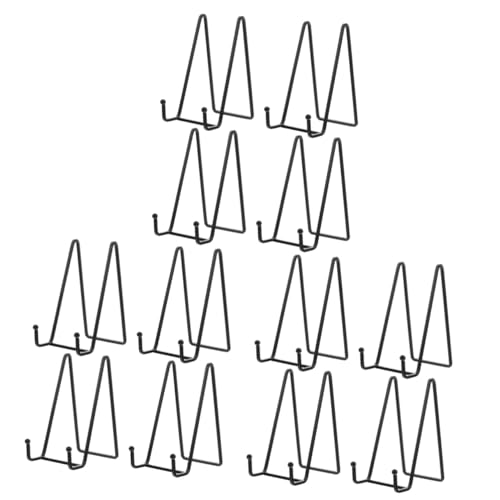 Abaodam 12 STK Präsentationsständer Für Eisenplatten Ausstellungsstand Staffeleien Zum Ausstellen Staffelei Plattenhalter Bilderrahmen Staffelei Eiserne Anzeige Bücher Eiserne Halterung von Abaodam