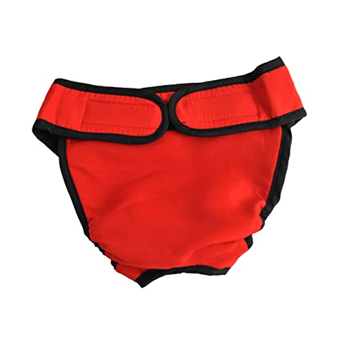 Abaodam 2 Stück Elastische für Hündinnen Waschbare Hygieneunterwäsche Rot und Schwarz S für Welpen und Weibliche Hunde mit Hook Loop Verschluss bei Inkontinenz und Rolligkeit Abaodam 2 Stück Elastische für Hündinnen Waschbare Hygieneunterwäsche Rot und Schwarz S für Welpen und Weibliche Hunde mit Hook Loop Verschluss bei Inkontinenz und Rolligkeit von Abaodam