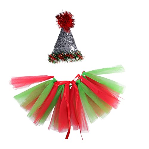 Abaodam Candy Style Weihnachtsmütze Weihnachtsmütze Haustier Weihnachtsmütze Hundekleid Festlicher Haustier Kopfschmuck von Abaodam