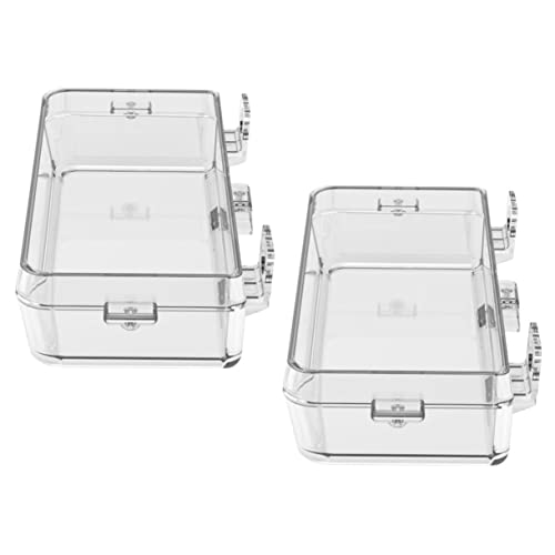 Abaodam 2 Stück Zubringer Gecko Essen Reptilien Spender Klein Haustier Turtle Feeder Schildkröte Fütterung Schüsseln Transparent Abs-Material Abaodam 2 Stück Zubringer Gecko Essen Reptilien Spender Klein Haustier Turtle Feeder Schildkröte Fütterung Schüsseln Transparent Abs-Material von Abaodam
