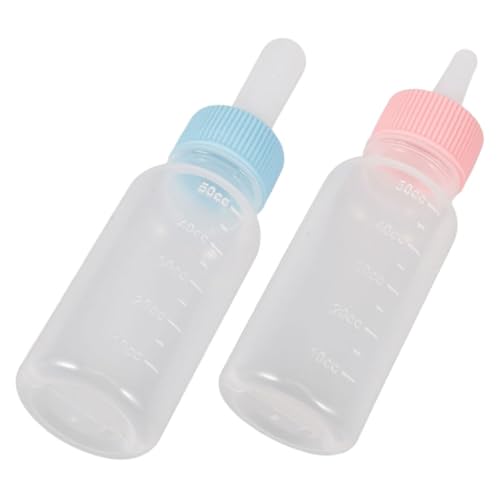 Abaodam 2Stücke Haustier Milchflasche Fütterungsflasche für Kätzchen und Welpen Ergonomische Aufzuchtflasche mit Ersatznippeln für Neugeborene und Kleine Abaodam 2Stücke Haustier Milchflasche Fütterungsflasche für Kätzchen und Welpen Ergonomische Aufzuchtflasche mit Ersatznippeln für Neugeborene und Kleine von Abaodam