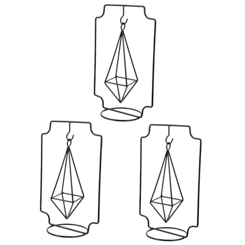 Abaodam 3st Geometrischer Blumenständer Aus Eisen Luftpflanzen Leben Groß Hängender Luftpflanzenhalter Hängendes Terrarium Hängender Globusständer Rahmen Stehen Bilderrahmen Schmiedeeisen von Abaodam