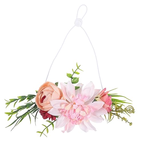 Abaodam 3st Hochzeitskleid Für Frauen Für Frauen Strohhut Blumenkrone Für Hundehalsband Mit Hundekostüm Schal Blumenmädchen von Abaodam