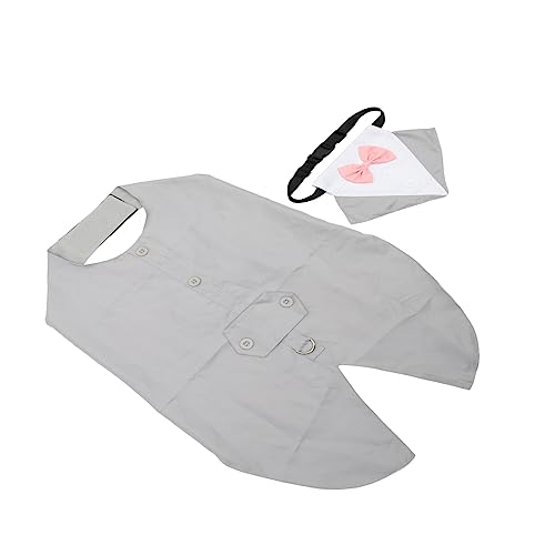 Abaodam 4 Sätze Hundeanzug Hochzeitsanzug Für Haustiere Hunde-Outfit Hundeprinz-Outfit Formelles Hochzeitshemd des Hundes Osterbandana Für Hunde Polyester Kleid Bankett ännlicher Hund von Abaodam