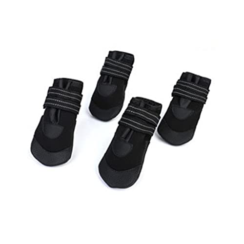 Abaodam 4 Stück Hunde Regenstiefel wasserdichte Gummistiefel für Kleine Hunde rutschfest Leuchtende Farben Schwarz für Bedingungen Abaodam 4 Stück Hunde Regenstiefel wasserdichte Gummistiefel für Kleine Hunde rutschfest Leuchtende Farben Schwarz für Bedingungen von Abaodam
