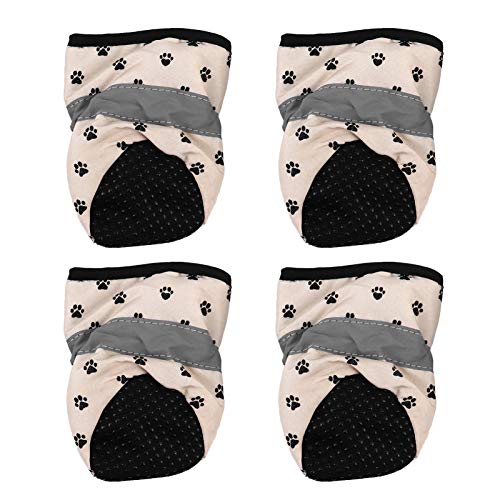 Abaodam 4 Stück wasserdichte Haustierschuhe hundeschuhe Hundestiefel Stiefel für Hunde Pfotenschützer Welpenschuhe Stoff Yellow Abaodam 4 Stück wasserdichte Haustierschuhe hundeschuhe Hundestiefel Stiefel für Hunde Pfotenschützer Welpenschuhe Stoff Yellow von Abaodam