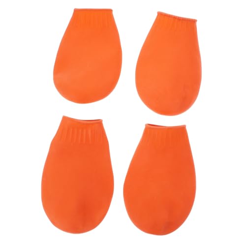 Abaodam 4 Stück wasserdichte Hundeschuhe für Kleine Hunde Teiliges rutschfeste Pfotenschutz Schuhe Strapazierfähige und Bequeme Outdoor Boots Orange S Abaodam 4 Stück wasserdichte Hundeschuhe für Kleine Hunde Teiliges rutschfeste Pfotenschutz Schuhe Strapazierfähige und Bequeme Outdoor Boots Orange S von Abaodam