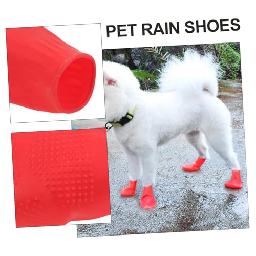 Abaodam 4 Stück wasserdichte Hundeschuhe rutschfest mit Flexiblem Leichtem Material für Outdoor Joggen Schmutzabweisend Pfotenschützer für Kleine und Mittlere Hunde Abaodam 4 Stück wasserdichte Hundeschuhe rutschfest mit Flexiblem Leichtem Material für Outdoor Joggen Schmutzabweisend Pfotenschützer für Kleine und Mittlere Hunde von Abaodam