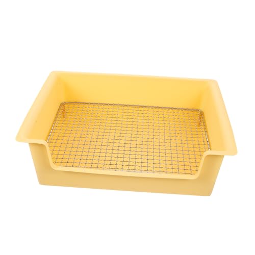 Abaodam Große Kaninchentoilette mit Rechteckigem Design Auslaufsicher für Kleine Kaninchen Meerschweinchen und Hamster Tragbar für Käfig und Freigehege Praktische Katzentoilette für Abaodam Große Kaninchentoilette mit Rechteckigem Design Auslaufsicher für Kleine Kaninchen Meerschweinchen und Hamster Tragbar für Käfig und Freigehege Praktische Katzentoilette für von Abaodam