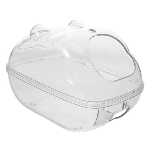 Abaodam Hamster Badewanne Badezubehör für Tiere Sandbadbehälter Hamsterzubehör Kleintierbedarf Sandbad für Hamster Badewanne Kleiner Tiertoiletten Hamsterbad pp Transparent Abaodam Hamster Badewanne Badezubehör für Tiere Sandbadbehälter Hamsterzubehör Kleintierbedarf Sandbad für Hamster Badewanne Kleiner Tiertoiletten Hamsterbad pp Transparent von Abaodam