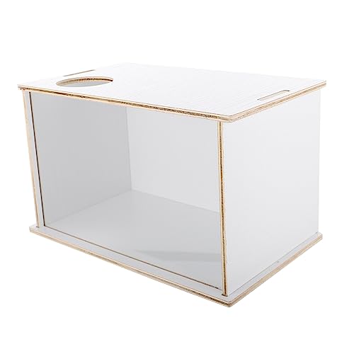 Abaodam Hamster Sandbad Badewanne aus Holz Transparente Chinchilla Badewanne für Kleine Haustiere zu Reinigen für Hamster Mäuse und Ratten und Sicheres Abaodam Hamster Sandbad Badewanne aus Holz Transparente Chinchilla Badewanne für Kleine Haustiere zu Reinigen für Hamster Mäuse und Ratten und Sicheres von Abaodam