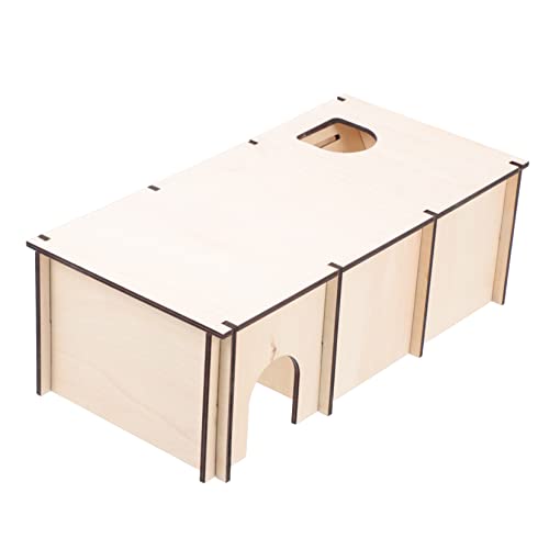 Abaodam Hamster Versteck Holzhaus Mehrkammeriges Haustiernest mit Bogenfenstern Spielhaus für Kleine Nagetiere Langlebig Beißenfest und Leicht zu Reinigen Abaodam Hamster Versteck Holzhaus Mehrkammeriges Haustiernest mit Bogenfenstern Spielhaus für Kleine Nagetiere Langlebig Beißenfest und Leicht zu Reinigen von Abaodam
