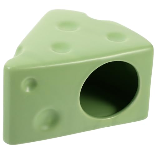 Abaodam Hamsterhaus aus Keramik, niedliches Käseversteck für Igel, Zwerghamster, kühlendes Nest, Schlafbett, leicht zu reinigen, Keramik-Design für Haustiere Abaodam Hamsterhaus aus Keramik, niedliches Käseversteck für Igel, Zwerghamster, kühlendes Nest, Schlafbett, leicht zu reinigen, Keramik-Design für Haustiere von Abaodam