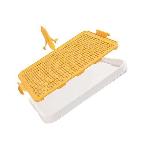 Abaodam Hundetoilette für Hunde Waschbare und Auslaufsichere Hundetoilette mit Halter für Trainingspads Praktische Lösung zur Sauberkeitserziehung Wohnung und Garten Gelb Abaodam Hundetoilette für Hunde Waschbare und Auslaufsichere Hundetoilette mit Halter für Trainingspads Praktische Lösung zur Sauberkeitserziehung Wohnung und Garten Gelb von Abaodam