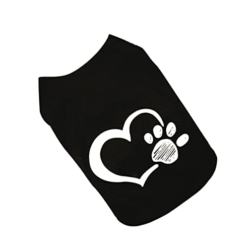 Abaodam Hundeweste Für Kleine Hunde Mit Herz Fußabdruck Muster Ärmellos Bequem Schwarz Für Frühlings Und Sommeraktivitäten Abaodam Hundeweste Für Kleine Hunde Mit Herz Fußabdruck Muster Ärmellos Bequem Schwarz Für Frühlings Und Sommeraktivitäten von Abaodam