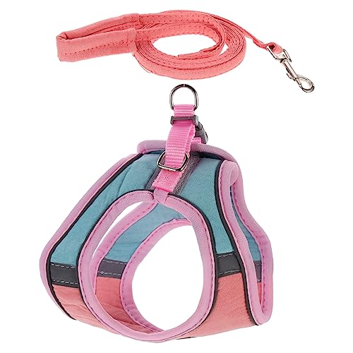 Abaodam Reflektierendes Teiliges Katzengeschirr und Leine Set Verstellbare Strapazierfähige Haustierweste aus Weichem Material für Welpen und Katzen Sicher für Outdoor und Training Abaodam Reflektierendes Teiliges Katzengeschirr und Leine Set Verstellbare Strapazierfähige Haustierweste aus Weichem Material für Welpen und Katzen Sicher für Outdoor und Training von Abaodam