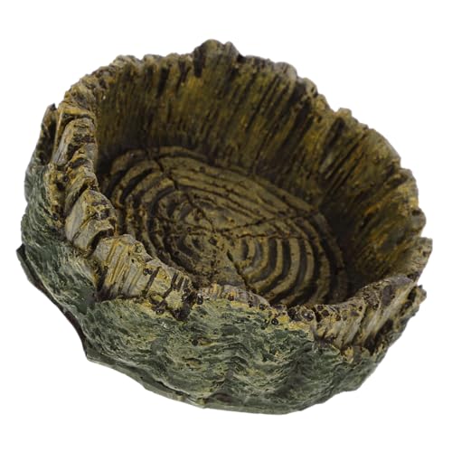 Abaodam Reptilienfutterschale Aus Harz Mit Dekorativem Holzdesign Und Langlebig Für Eidechsen Schlangen Und Schildkröten Praktische Futter Und Wasserschale Abaodam Reptilienfutterschale Aus Harz Mit Dekorativem Holzdesign Und Langlebig Für Eidechsen Schlangen Und Schildkröten Praktische Futter Und Wasserschale von Abaodam