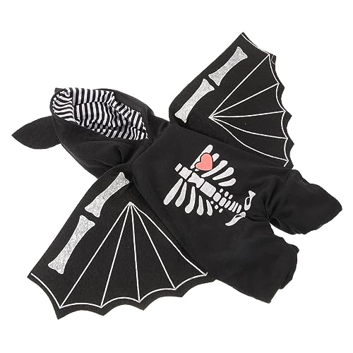 Abaodam Verwandlungskostüm für Haustiere Fledermausflügel für Hunde und Katzen Halloween-Haustierfledermauskleidung kleiner Hundepullover Welpenkostüm für den Haushalt Hunde-Cosplay-Kostüm von Abaodam