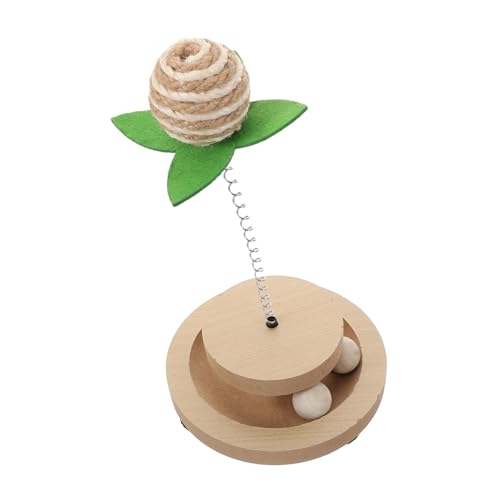 Abaodam Spring Sisal Ball Cat Toy Interactive Cat Toy Ball Track Selbstspiel-Teaser-haustieranbieter-versorgung Plaything Für Haustier Abaodam Spring Sisal Ball Cat Toy Interactive Cat Toy Ball Track Selbstspiel-Teaser-haustieranbieter-versorgung Plaything Für Haustier von Abaodam