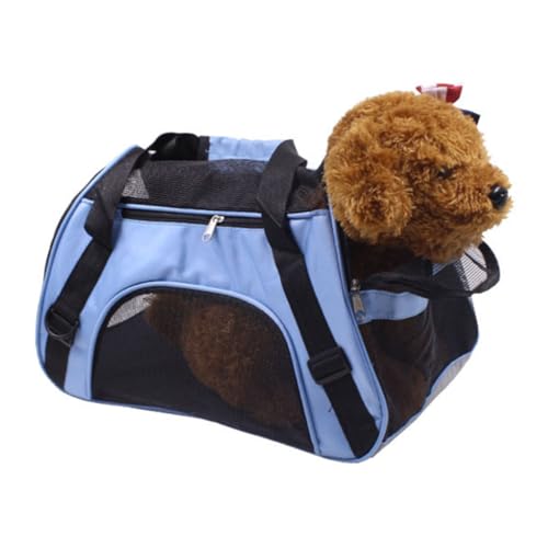 Abaodam Tragbarer Haustier Rucksack Blau mit Netzfenstern und Sicherheitsreißverschlüssen Atmungsaktive Hundetransporttasche für Reisen Camping und Kratzfest und Komfortabel Abaodam Tragbarer Haustier Rucksack Blau mit Netzfenstern und Sicherheitsreißverschlüssen Atmungsaktive Hundetransporttasche für Reisen Camping und Kratzfest und Komfortabel von Abaodam