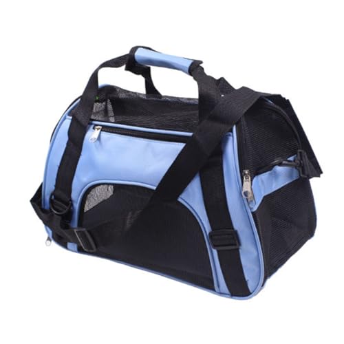 Abaodam Tragbarer Haustier-Tragerucksack für Hunde und Katzen, strapazierfähiges Netzgewebe, Reisehandtasche mit Reißverschlüssen, für Camping, Outdoor-Abenteuer, Blau Abaodam Tragbarer Haustier-Tragerucksack für Hunde und Katzen, strapazierfähiges Netzgewebe, Reisehandtasche mit Reißverschlüssen, für Camping, Outdoor-Abenteuer, Blau von Abaodam