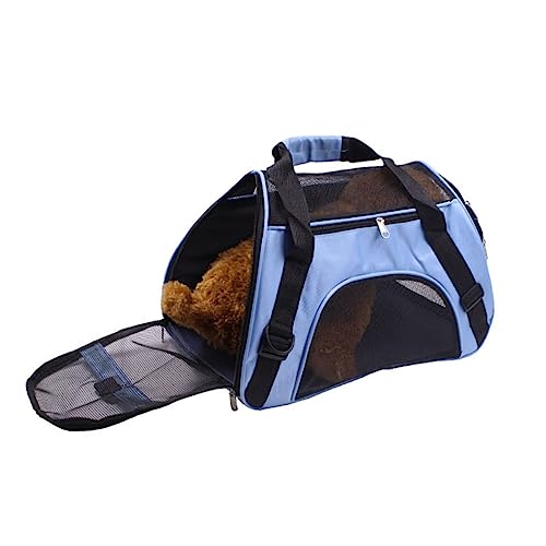 Abaodam Tragbarer Haustierträger Rucksack für Hunde und Katzen Faltbare Transporttasche mit Sicherheitsreißverschlüssen S Blau für Outdoor Reisen und Ausflüge Abaodam Tragbarer Haustierträger Rucksack für Hunde und Katzen Faltbare Transporttasche mit Sicherheitsreißverschlüssen S Blau für Outdoor Reisen und Ausflüge von Abaodam
