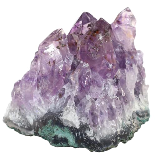 Abaodam Unregelmäßiges Kristalldekor Heilender -Cluster Quarz Kristallstein Kristallverzierung Geode Dekoration Ausgleichende Kristalle Meditation Grobe Heilkristalle Amethyst Rau Fein von Abaodam