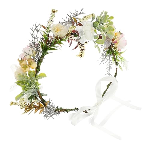 Abaodam Hund Hochzeit Blumenhalsband Haustier Katze Hundehalsband Blumen Hundehalsband Hochzeitswelpenkranz Mit Hundehalsband Blumenhalsband Für Hunde Foto Stoff Braut Hündchen von Abaodam