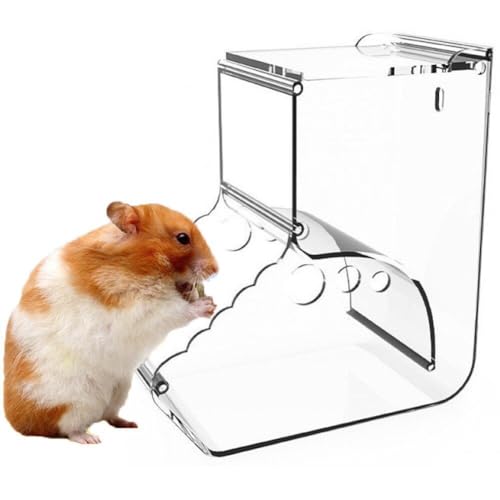 Automatischer Hamster-futterspender, Transparenter Hamster-futterspender Für Kleine Haustiere Wie Hamster, Igel, Eichhörnchen, Meerschweinchen, Vögel von Abbdbd