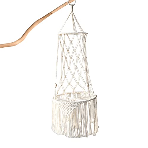 2 Pcs Macrame Katzenkorb - Handgewebte Makramee Katzenhängematte - Gewebte Macrame Katzenhöhle mit Quaste, Innen Katzenbett zum Schlafen, Spielen, Klettern Lounge Abbto von Abbto