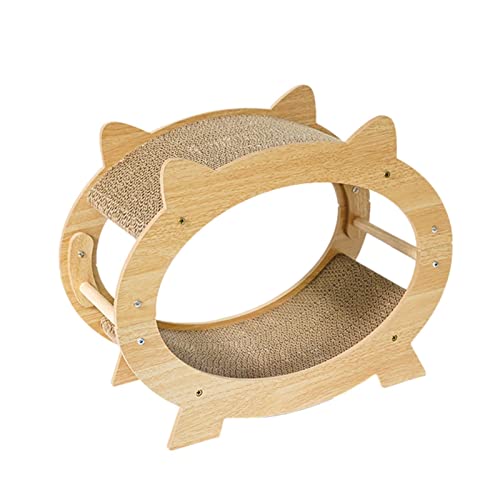 3 Pcs Katzenschabberhaus | Katzenkratzer für Innen | Liegestühle Design | Katzenschaber für Innen mit 2 Nagelfeilenkratzer für Katzen, Kätzchen, Katzenliebhaber Geschenke Abbto von Abbto