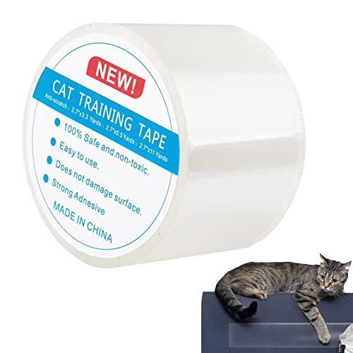 Abbto Cat Tape für Möbel – Kratzschutzband für Katzen – Trainingsband transparent für Katzen, kratzfestes Trainingsband für Katzen für Sofa-Möbeltüren von Abbto