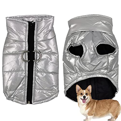 Abbto Wintermäntel für Hunde,wasserdichte reflektierende Hundejacke für kaltes Wetter - Kleine Hundejacke Puppy Reflektierende Mäntel Schnee- und Winddichte Outdoor-Bekleidung für kleine mittelgroße von Abbto