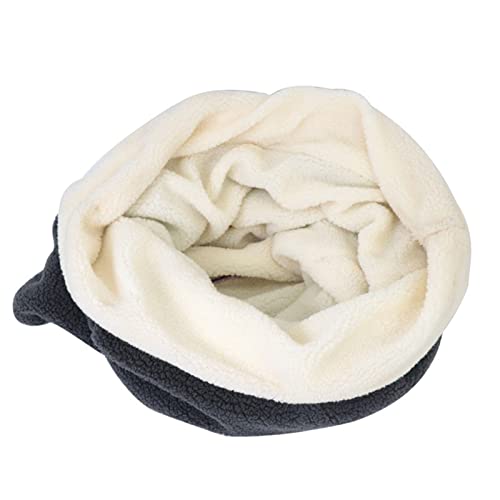 Katzenkörbe Für Innen Katzen Tasche | Katzenschlafsack Selbstwärmende Katzenbett Höhle - Dicke Korallen Fleece Geschlossen Warm Weich Hundebett Cuddler Burrow House Hole Cosy Bett Abbto von Abbto