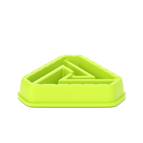 Slow Dog Feeder - Hundenapf Langsam essen Futternapf | Dreieck Langsam Food Bowl, Anti-Erstickung Slow Food Bowl Hundenapf, Haustier Langsamer Lebensmittel Futternäpfe Stopfen Aufblasen Abbto von Abbto