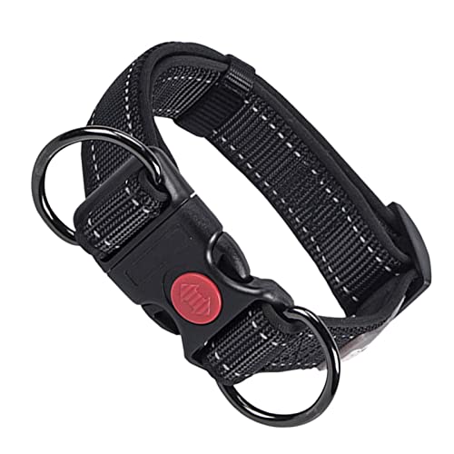 Verstellbarer Hundehalsband - Reflektierendes Halsband für Haustiere mit Schnellverschluss - Nylon Trainingshalsband für Welpen, kleine mittelgroße Hunde Abbto von Abbto