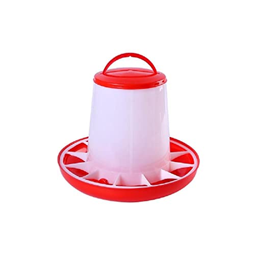 Abcidubxc Hühner Futterspender Automatic Chicken Feeder for Poultry Birds Hanging Chicken Food Dispenser with Handle Design Easy to Clean Food Bucket Baby Chick Feeders Stand von Abcidubxc