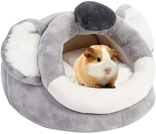 Abcoll Kleines Haustierbett Weiche Und Flauschige Höhle for Hamster Hedgehog Meerschweinchen Chinchilla Eichhörnchen Kaninchen Baby-Katze (Farbe : Koala, Größe : S) von Abcoll