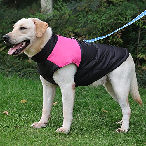 Abhpjuy Hundekleidung winterhundekleidung und EIN Dicker winterbaumwoll-Baumwoll-Mantel (3XL,Rosa) von Abhpjuy