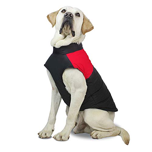 Abhpjuy Hundekleidung winterhundekleidung und EIN Dicker winterbaumwoll-Baumwoll-Mantel (3XL,rot) von Abhpjuy