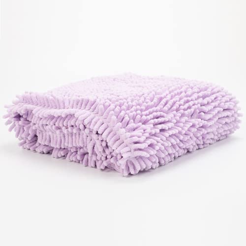 Haustier Hund Katze Badetuch Faser Chenille super absorbierendes Badetuch Heimtierbedarf (Violett) von Abhpjuy