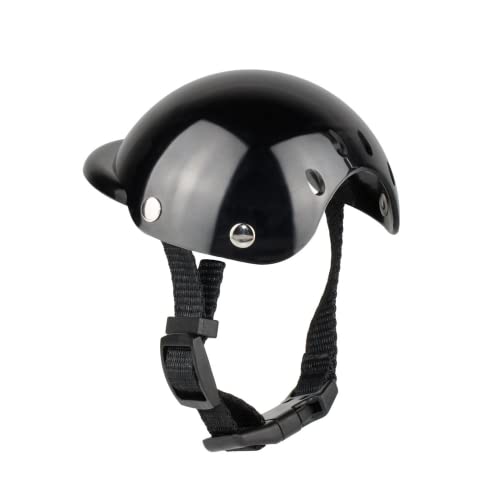 Pet Helm Motorradhelm Hund Katze ZubehöR Haustier Spielzeug Hut Kopfbedeckung (M?12.5CM?) von Abhpjuy