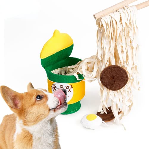 Ramen Instant-Nudeleimer leckt Essen, langsames Geruchstraining, Heimtierbedarf, Instant-Nudeln, verbraucht Energie, lindert Langeweile, Hundespielzeug von Abhpjuy